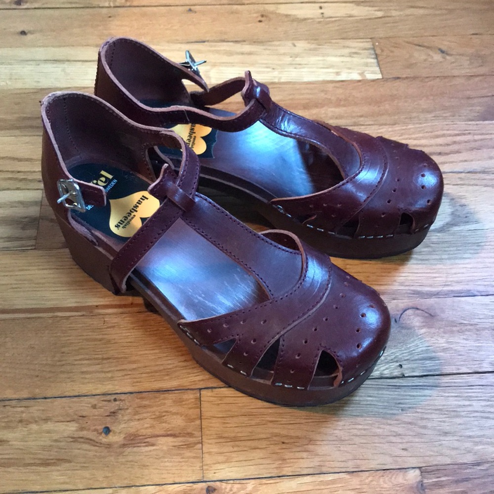 Swedish Hasbeens Platform Mary Janes